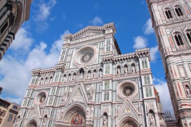 Görünüm Basilica di Santa Maria del Fiore kilise Floransa, İtalya
