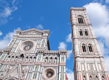 Görünüm Basilica di Santa Maria del Fiore kilise Floransa, İtalya