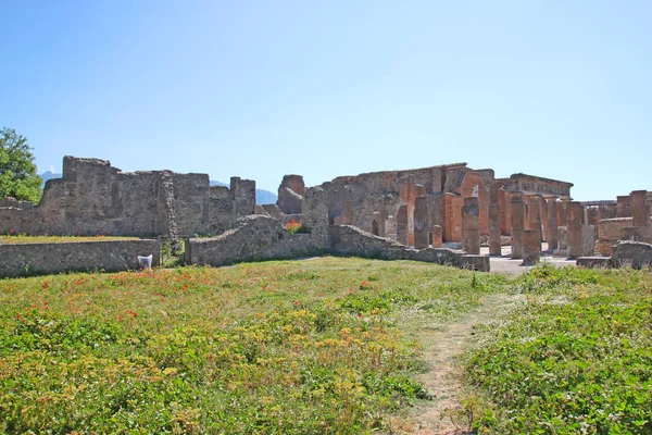 Starożytne Ruiny Pompejach Włochy — Zdjęcie stockowe