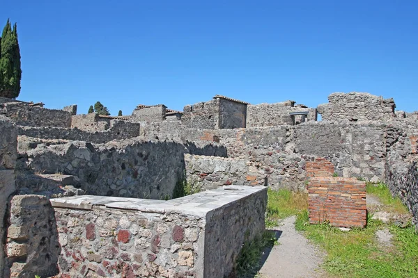 Starodávné Ruiny Pompejích Itálie — Stock fotografie