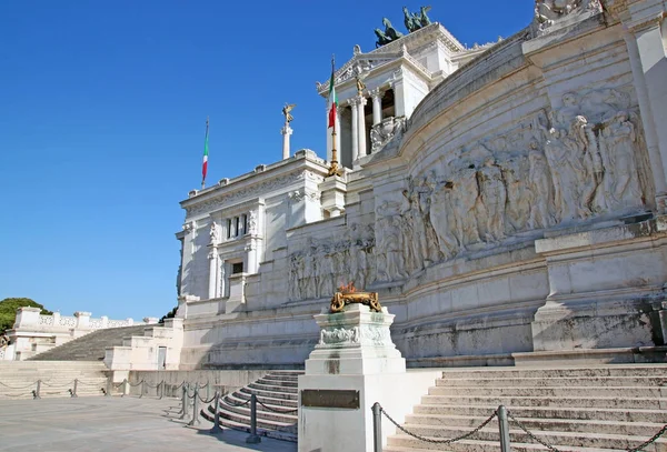 Прекрасный Алтарь Отечества Altare Della Patria Известный Национальный Памятник Виктору — стоковое фото