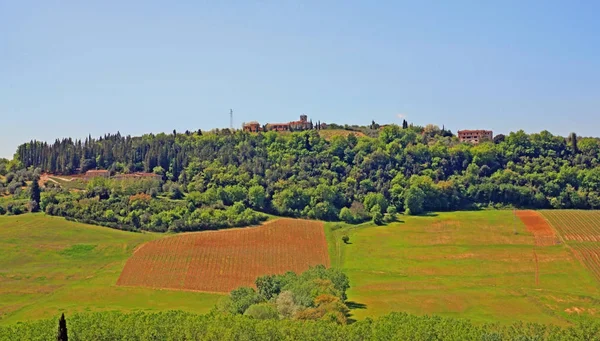 Bela Paisagem Toscana Itália — Fotografia de Stock