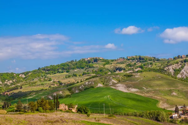 Panoramę Miasta San Gimignano Średniowieczne Wieże Toskania Włochy Europa — Zdjęcie stockowe