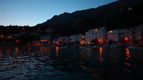 Kleines Dorf Mäuse Und Strand Der Nähe Von Omis Der — Stockvideo