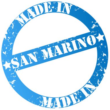 san marino renkli pul beyaz arka plan üzerinde izole