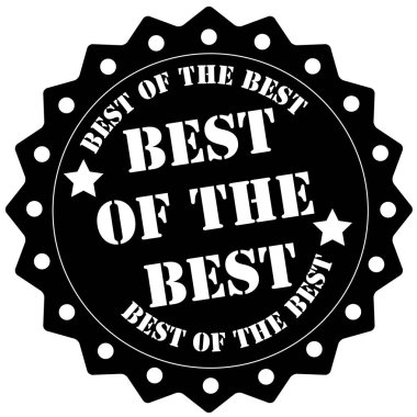 Beyaz arka plan üzerinde izole en iyi siyah grunge damga bol