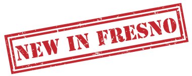 Beyaz arka plan üzerinde yeni pul fresno kırmızı