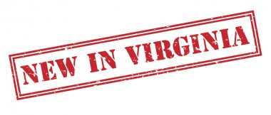 Beyaz arka plan üzerinde yeni pul virginia kırmızı
