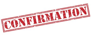 beyaz zemin üzerine kırmızı onay damgası