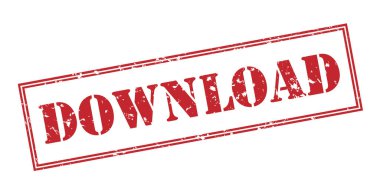 Beyaz arka plan üzerinde izole kırmızı pul indir