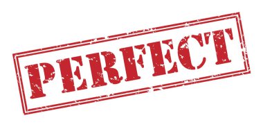 Beyaz arka plan üzerinde izole mükemmel kırmızı pul