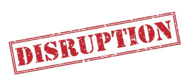 Beyaz arka plan üzerinde izole bozulma kırmızı pul