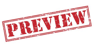 Beyaz arka plan üzerinde izole kırmızı pul Önizleme