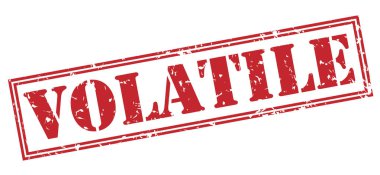 Beyaz arka plan üzerinde izole uçucu kırmızı pul