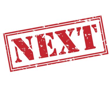 Beyaz arka plan üzerinde izole sonraki kırmızı pul