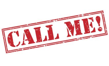 Beni ara! Beyaz arka plan üzerinde izole kırmızı pul