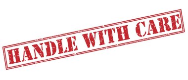 beyaz zemin üzerine kırmızı pul izole özenle ele