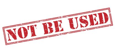 kullanılan kırmızı pul beyaz arka plan üzerinde izole değil