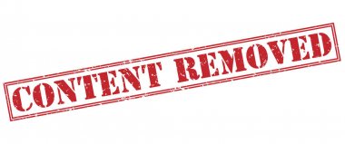 beyaz zemin üzerine kırmızı pul içerik kaldırıldı