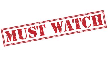 Beyaz arka plan üzerinde izole kırmızı pul izlemek gerekir