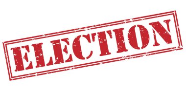 Beyaz arka plan üzerinde izole seçim kırmızı pul