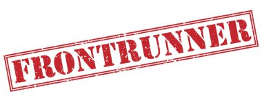 Beyaz arka plan üzerinde izole taki kırmızı pul