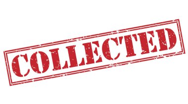 Beyaz arka plan üzerinde izole kırmızı pul toplanan