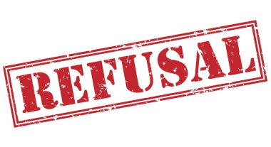 Beyaz arka plan üzerinde izole ret kırmızı pul