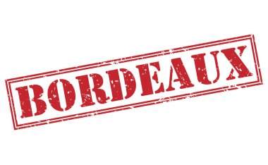 Beyaz arka plan üzerinde izole bordeaux kırmızı pul