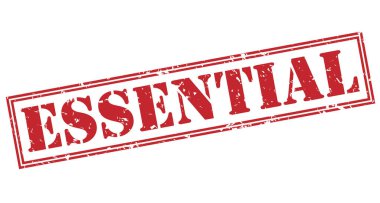 Beyaz arka plan üzerinde izole temel kırmızı pul