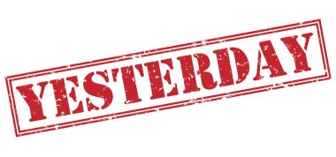 beyaz zemin üzerine kırmızı pul izole dün