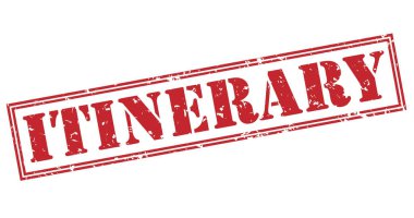 Beyaz arka plan üzerinde izole güzergah kırmızı pul