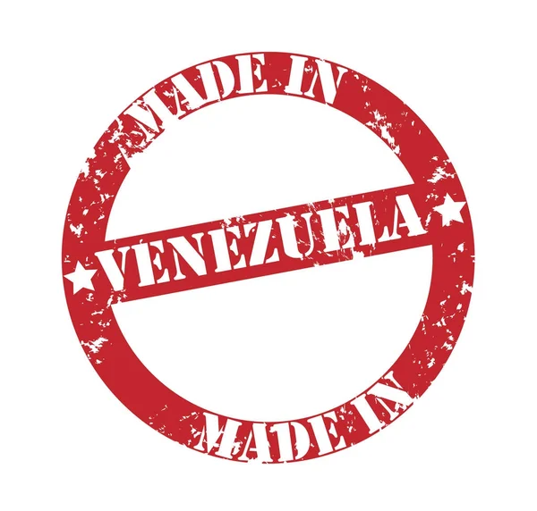 Venezuela Colourful Stamp Isolated White Background — Stock Photo, Image