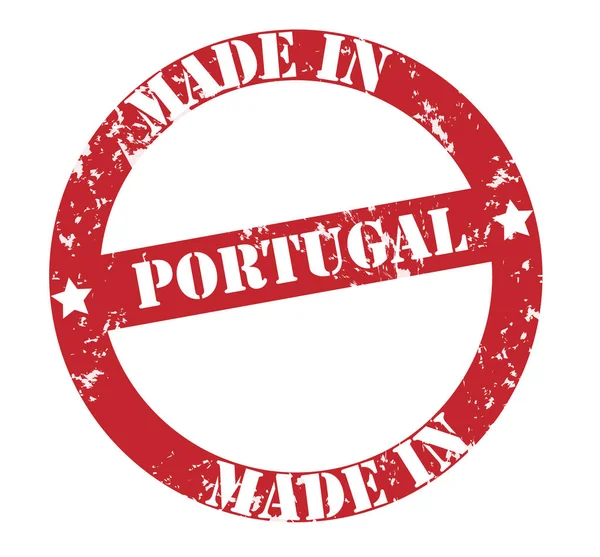 Португальская Красочная Марка Белом Фоне — стоковое фото