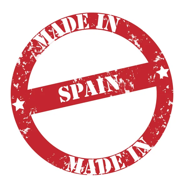 Spanien Färgglada Stämpel Isolerad Vit Bakgrund — Stockfoto