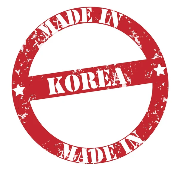 Korea Bunte Briefmarke Isoliert Auf Weißem Hintergrund — Stockfoto