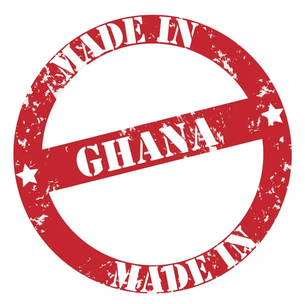 Sello Colorido Ghana Aislado Sobre Fondo Blanco —  Fotos de Stock