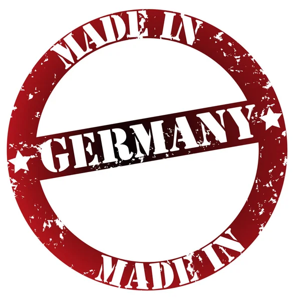 Germany Colourful Stamp Isolated White Background — Stock Photo, Image