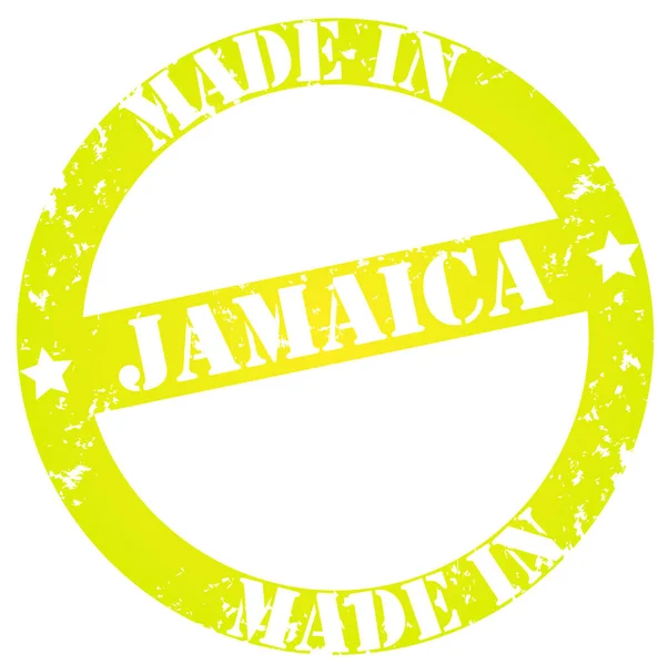在白色背景查出的 Jamaica 五颜六色的邮票 — 图库照片