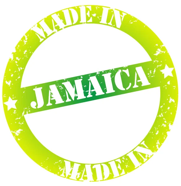 在白色背景查出的 Jamaica 五颜六色的邮票 — 图库照片