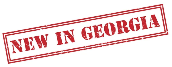 Nieuw Georgië Rode Stempel Witte Achtergrond — Stockfoto