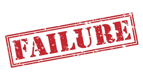 Failure Red Stamp Isolated White Background — Stock Photo, Image