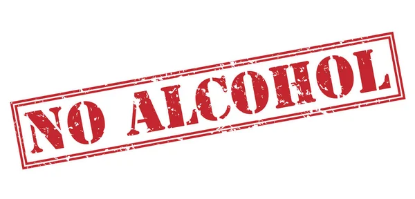 Alcohol Red Stamp Isolated White Background — Stock Photo, Image