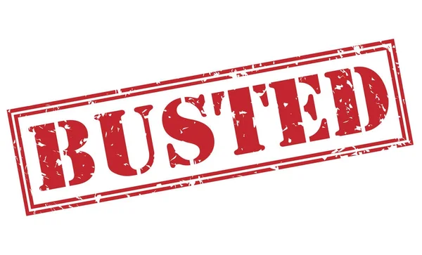 Beyaz arka plan üzerinde izole bozuk kırmızı pul