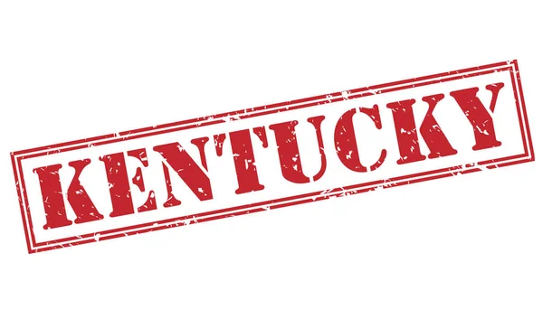 Kentucky Piros Pecsét Elszigetelt Fehér Background — Stock Fotó