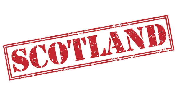 Skócia Piros Pecsét Elszigetelt Fehér Background — Stock Fotó