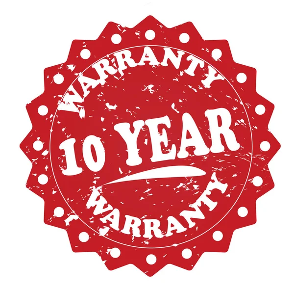 Year Warranty Colorful Stamp White Background — Stock Photo, Image