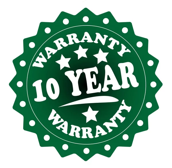 Year Warranty Colorful Stamp White Background — Stock Photo, Image