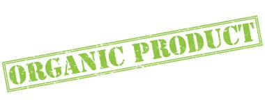 Beyaz arka plan üzerinde izole organik ürün yeşil pul