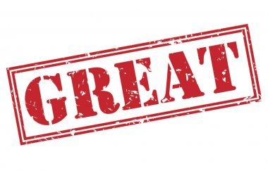 Beyaz arka plan üzerinde izole büyük kırmızı pul